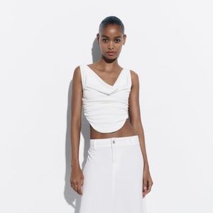 Zara Draped Crop Top